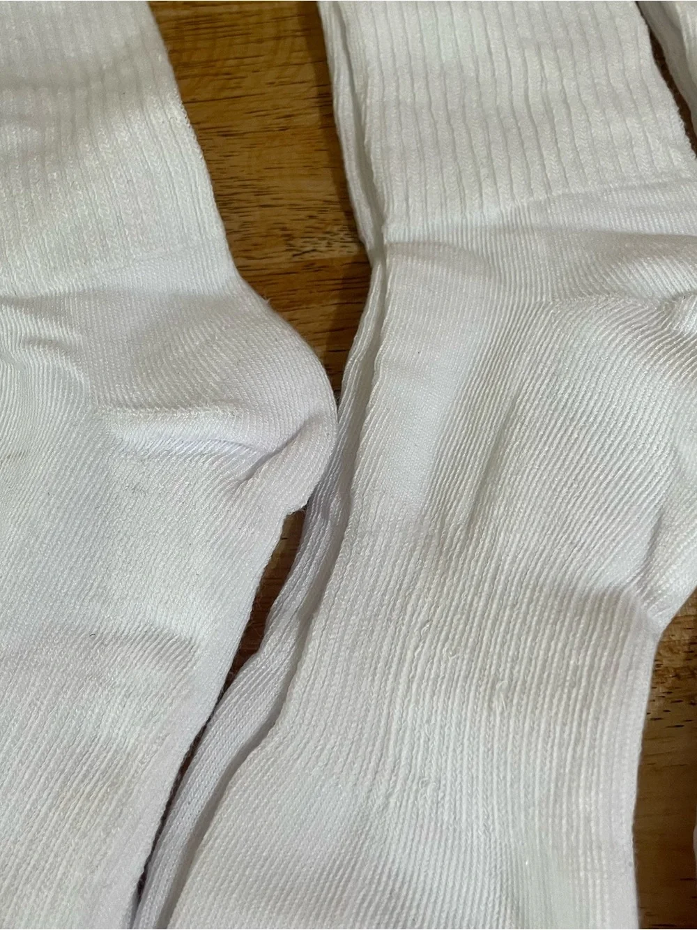 adidas White Crew Athletic Socks with Black Logo - 6 Pack